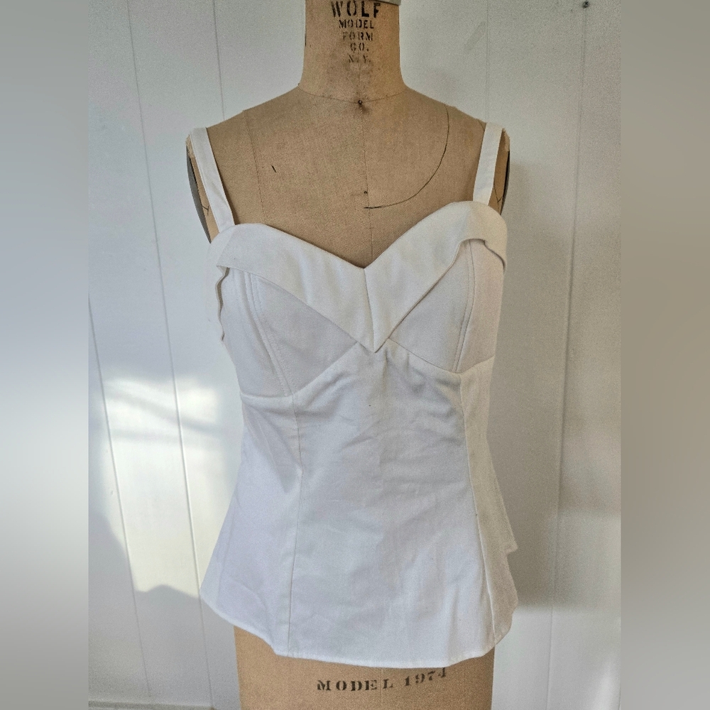 White Maneater Top Vixen by Micheline Pitt